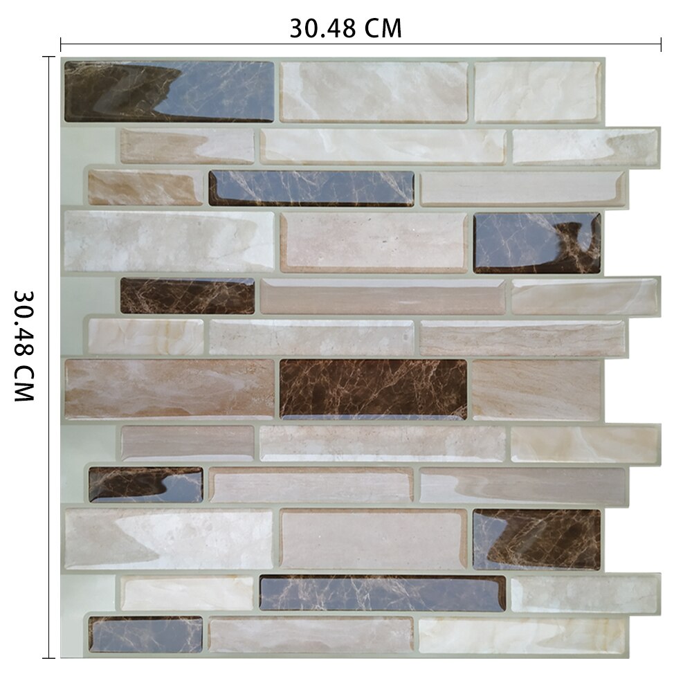 Moroccan Self Adhesive Waterproof Kitchen and Bathroom Vinyl Mosaic Peel And Stick Tile Stickers