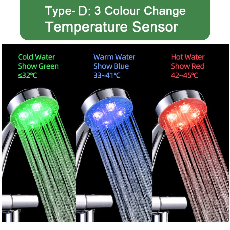 LED Faucet Illuminated Color Faucet Nozzle For Bathroom Faucet Hose Hand Shower Sensor Kitchen Head Stainless Steel