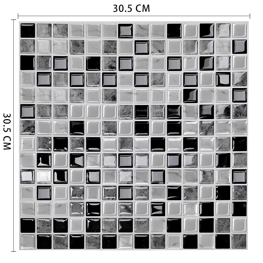 Moroccan Self Adhesive Waterproof Kitchen and Bathroom Vinyl Mosaic Peel And Stick Tile Stickers