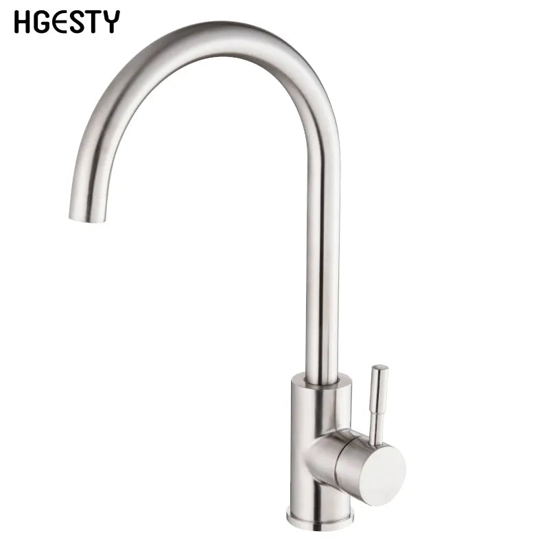 Types Kitchen Faucet Stainless Steel Single Handle Basin Sink Tap Cold Water Faucet Bathroom Basin Faucet Deck Mounted Tool
