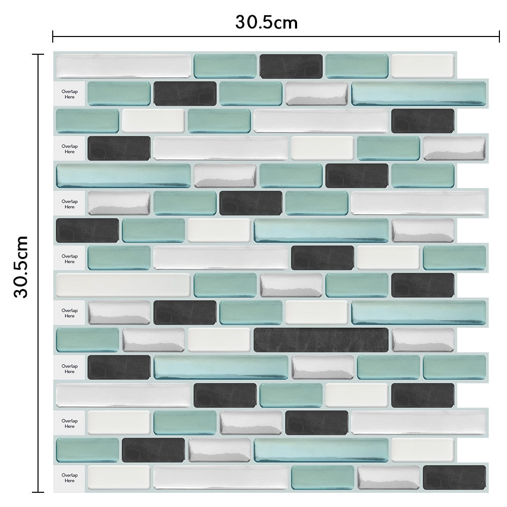 Moroccan Self Adhesive Waterproof Kitchen and Bathroom Vinyl Mosaic Peel And Stick Tile Stickers