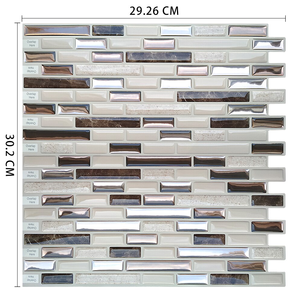 Moroccan Self Adhesive Waterproof Kitchen and Bathroom Vinyl Mosaic Peel And Stick Tile Stickers