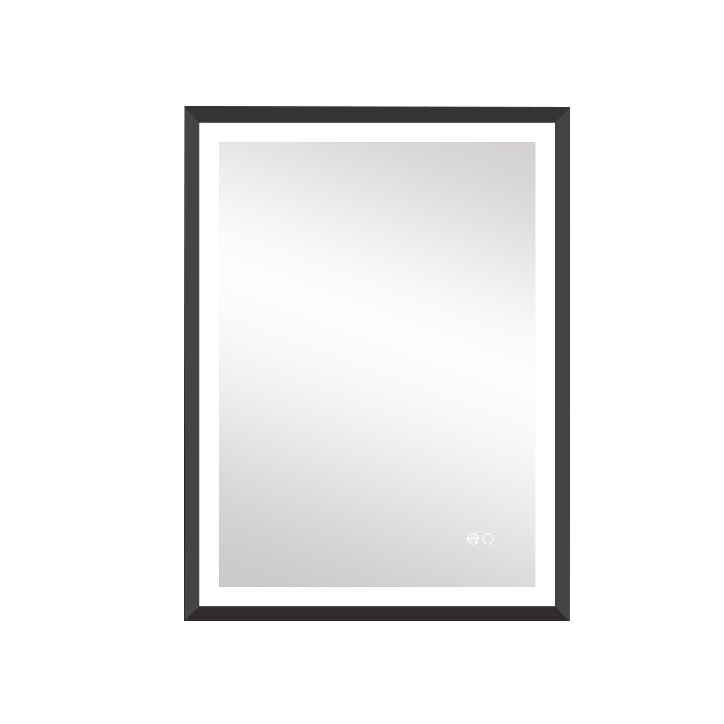 4 Size LED Bathroom Mirror; Backlit and Front Lighted Mirror for Bathroom; Wall Mounted Bathroom Vanity Framed Mirror Includes Dimmer; ; Defogger; Vertical / Horizontal