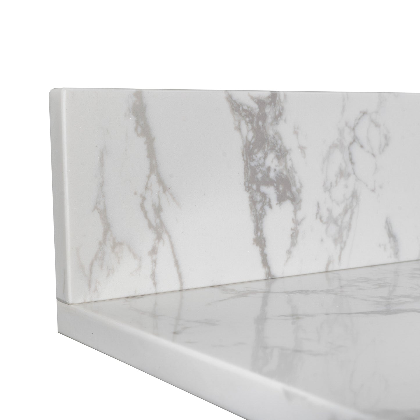 Montary bathroom vanity top stone carrara white new style tops with rectangle undermount ceramic sink and back splash