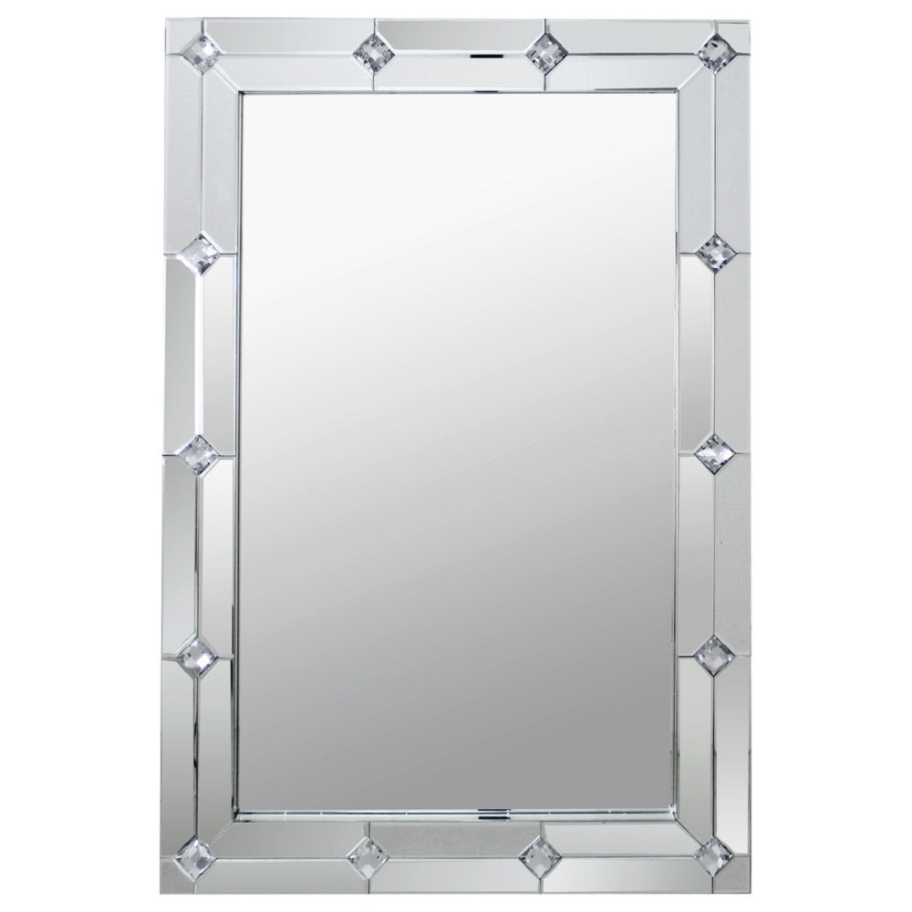 Hessa Wall Decor in Mirrored & Faux Rhinestones AL