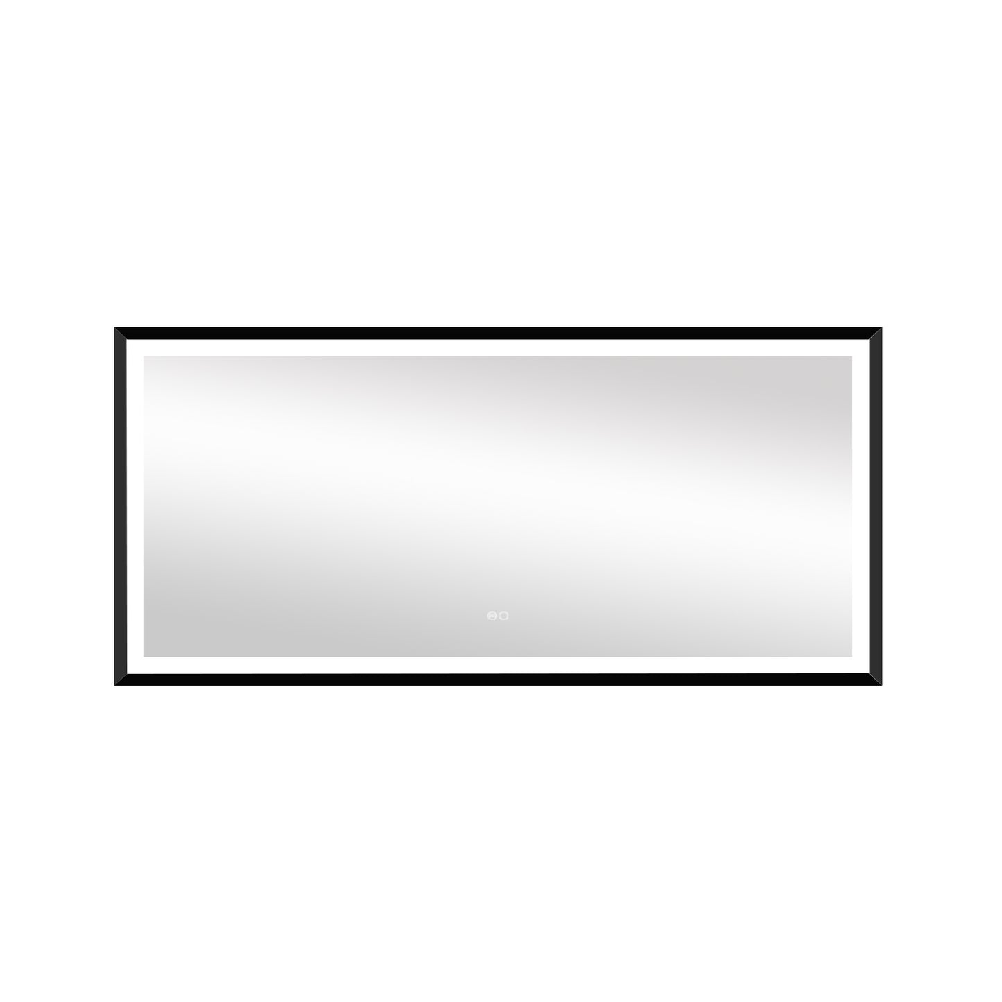 4 Size LED Bathroom Mirror; Backlit and Front Lighted Mirror for Bathroom; Wall Mounted Bathroom Vanity Framed Mirror Includes Dimmer; ; Defogger; Vertical / Horizontal