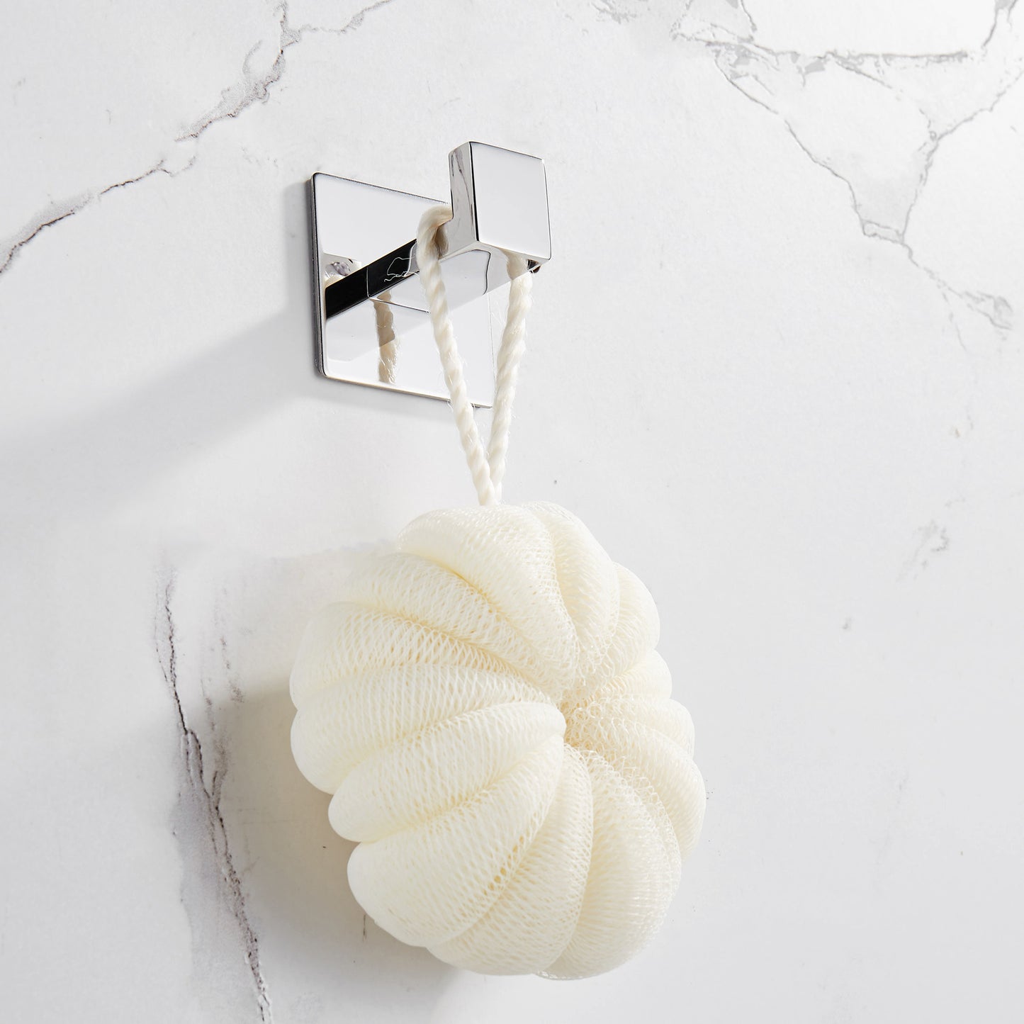 Strong Viscosity Adhesive 4 Pieces Bathroom Accessories Set Without Drilling Silver Brushed Towel Bar Set Holder Rack Robe Hook Tissue Toilet Paper Holder Rustproof 304 Stainless Steel YJ