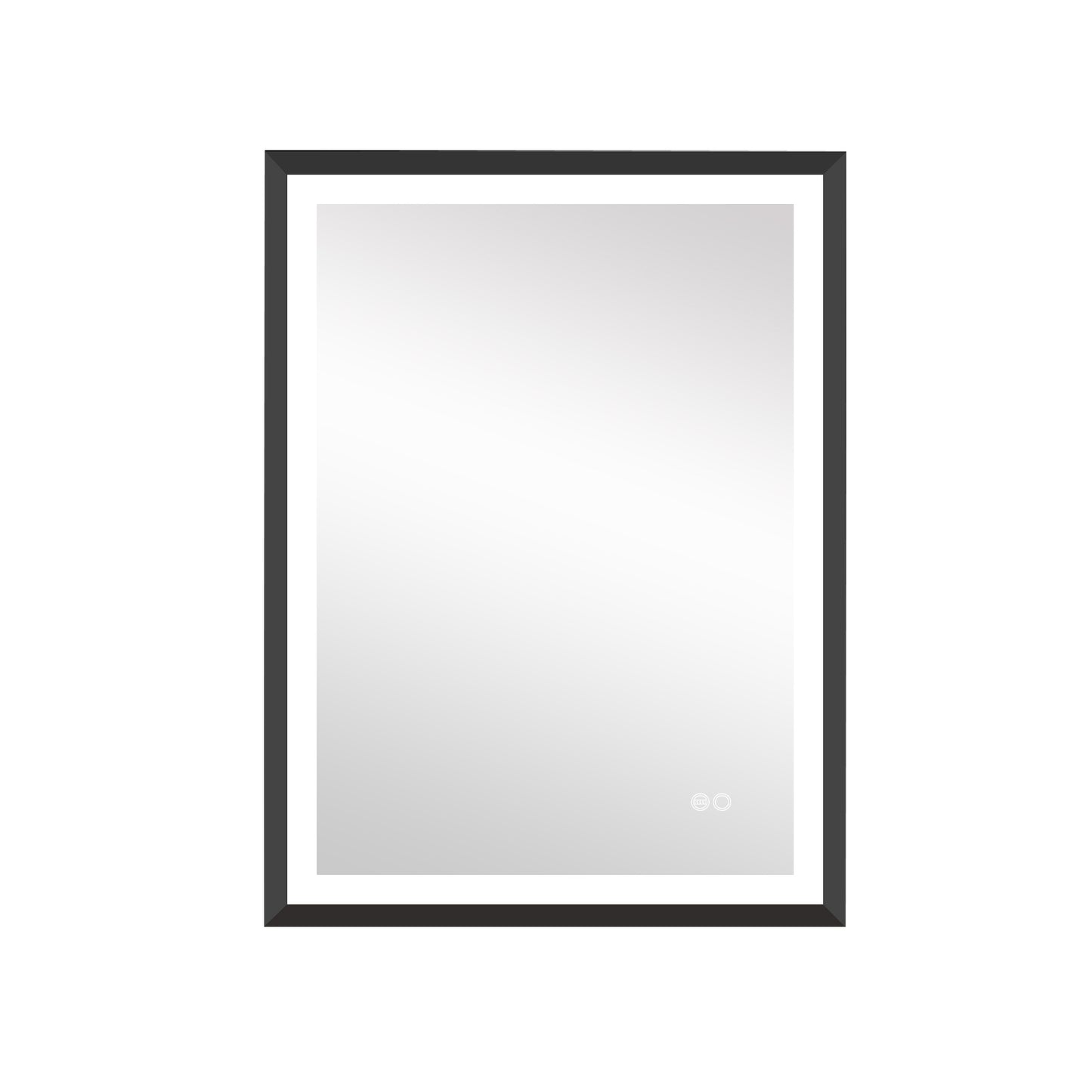4 Size LED Bathroom Mirror; Backlit and Front Lighted Mirror for Bathroom; Wall Mounted Bathroom Vanity Framed Mirror Includes Dimmer; ; Defogger; Vertical / Horizontal