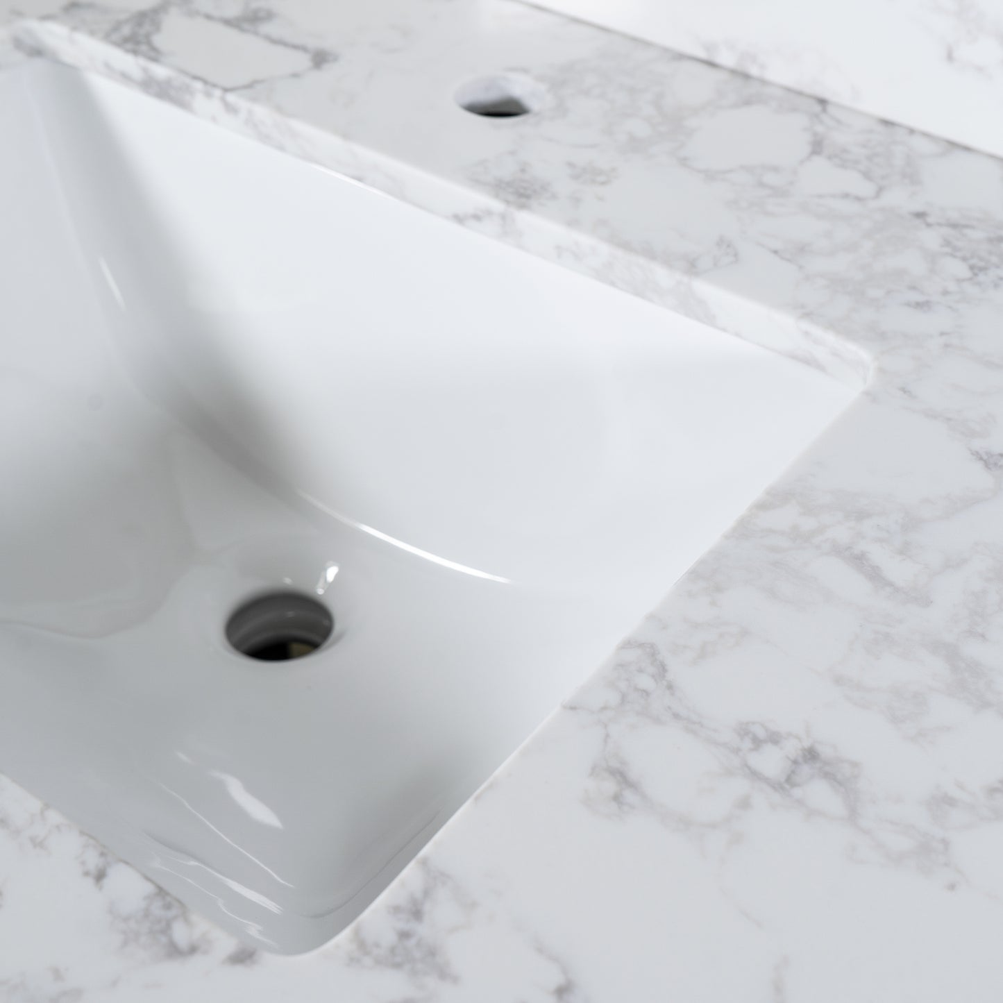 Montary bathroom vanity top stone carrara white new style tops with rectangle undermount ceramic sink and back splash