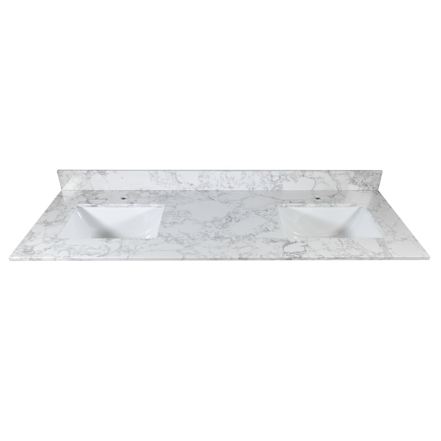 Montary bathroom vanity top stone carrara white new style tops with rectangle undermount ceramic sink and back splash
