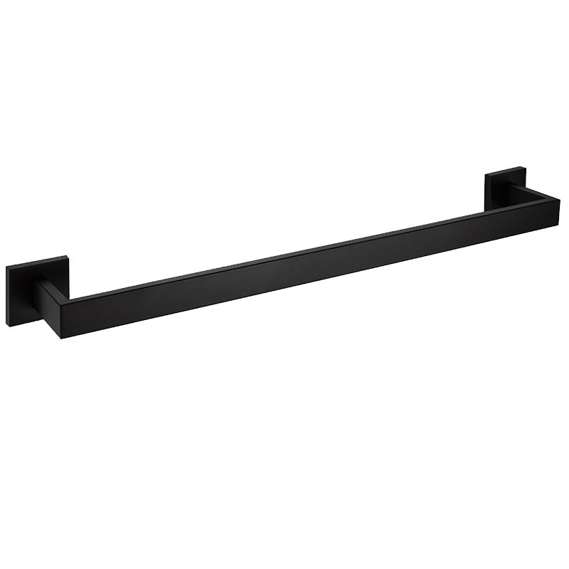 ELLEN Matte Black Bathroom Hardware Set Black Robe Hook Towel Bar Toilet Paper Holder Bath Bathroom Accessories EL990S