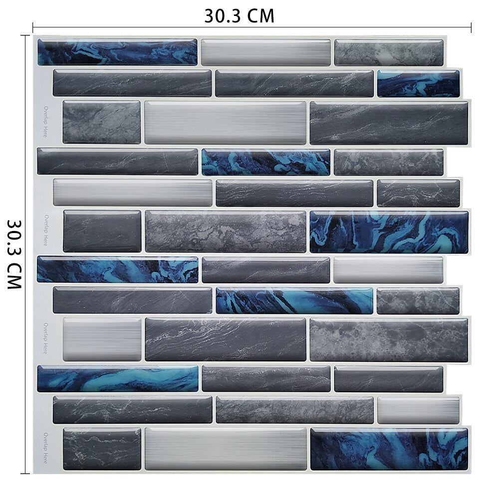 Moroccan Self Adhesive Waterproof Kitchen and Bathroom Vinyl Mosaic Peel And Stick Tile Stickers