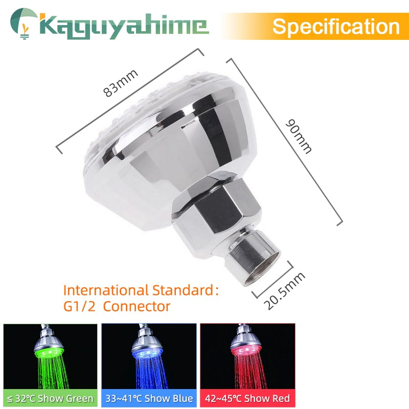 LED Faucet Illuminated Color Faucet Nozzle For Bathroom Faucet Hose Hand Shower  Sensor Kitchen Head Stainless Steel