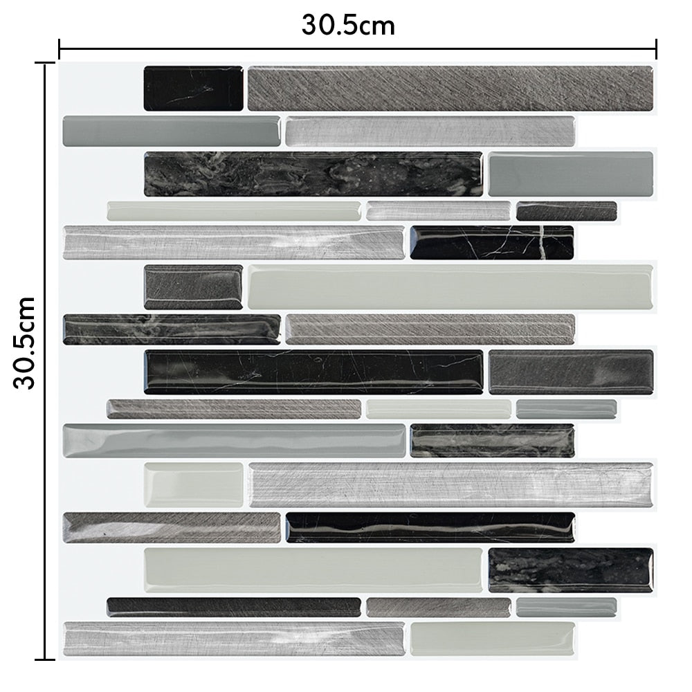 Moroccan Self Adhesive Waterproof Kitchen and Bathroom Vinyl Mosaic Peel And Stick Tile Stickers