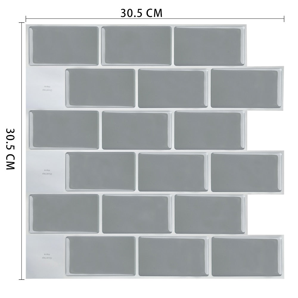 Moroccan Self Adhesive Waterproof Kitchen and Bathroom Vinyl Mosaic Peel And Stick Tile Stickers