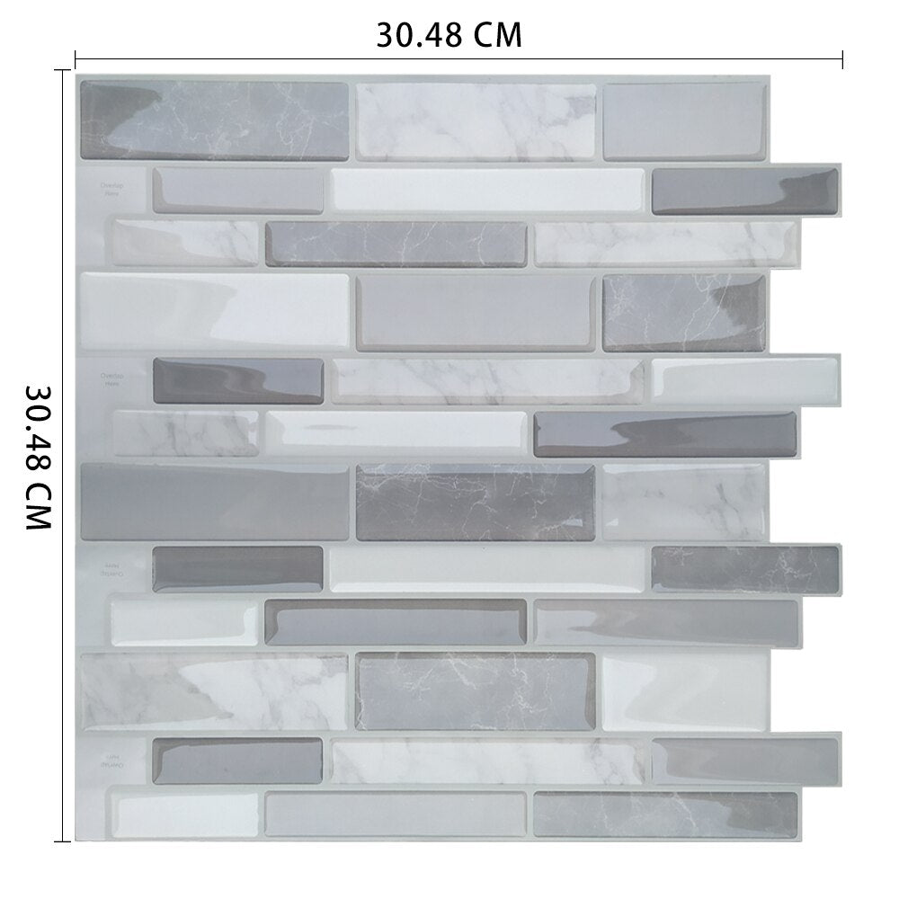 Moroccan Self Adhesive Waterproof Kitchen and Bathroom Vinyl Mosaic Peel And Stick Tile Stickers