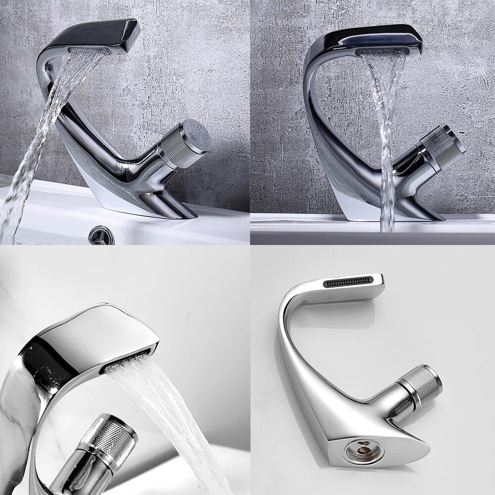 Basin sink Faucet Cold and Hot Water