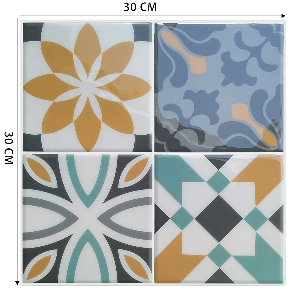 Moroccan Self Adhesive Waterproof Kitchen and Bathroom Vinyl Mosaic Peel And Stick Tile Stickers