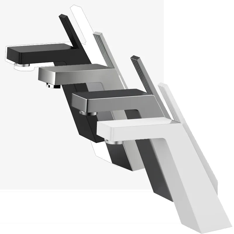 New Arrival Bathroom Single Lever Sink Faucet Crane Brass Matte Black Sink Faucet Hot and Cold Water Tap
