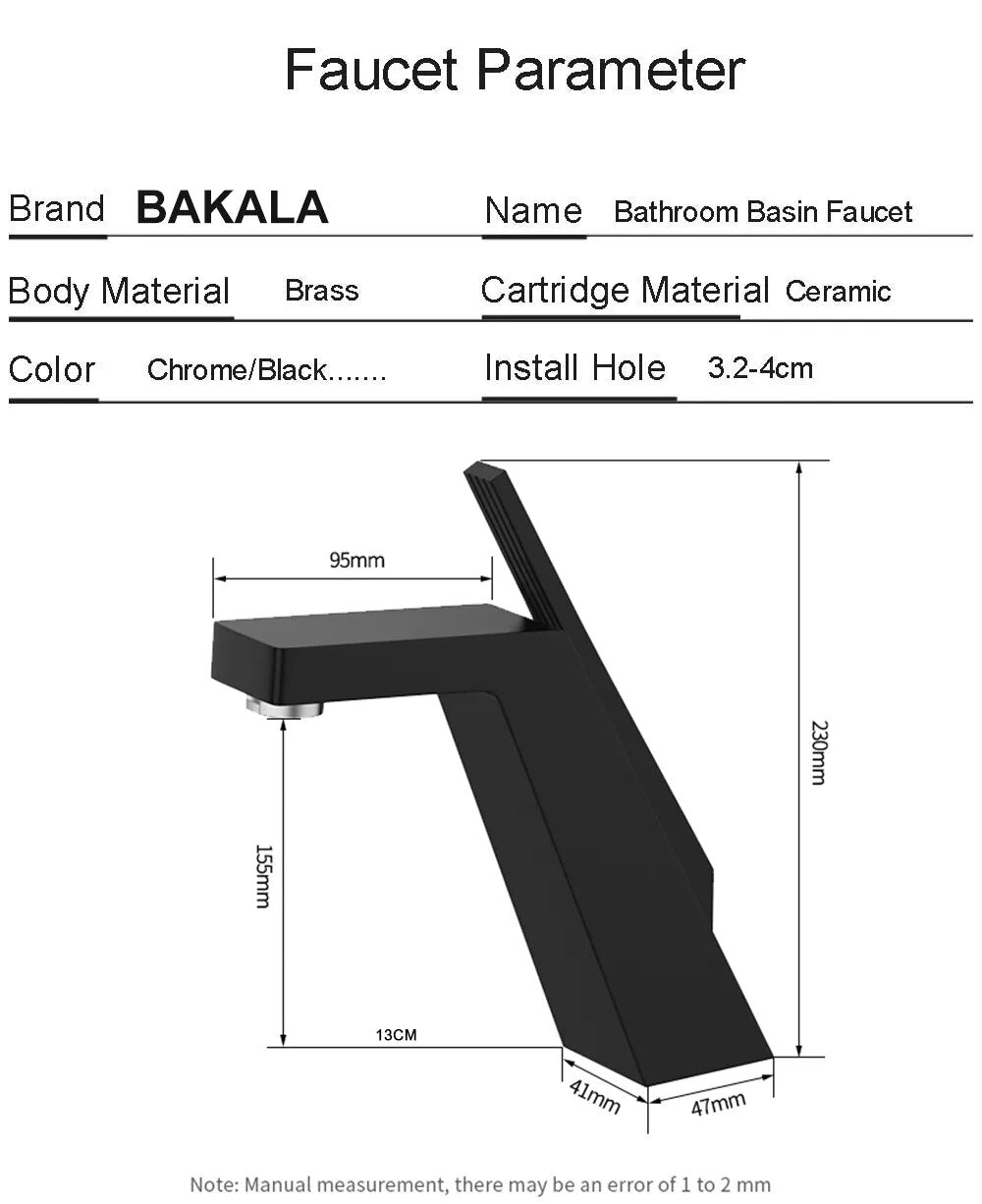 New Arrival Bathroom Single Lever Sink Faucet Crane Brass Matte Black Sink Faucet Hot and Cold Water Tap