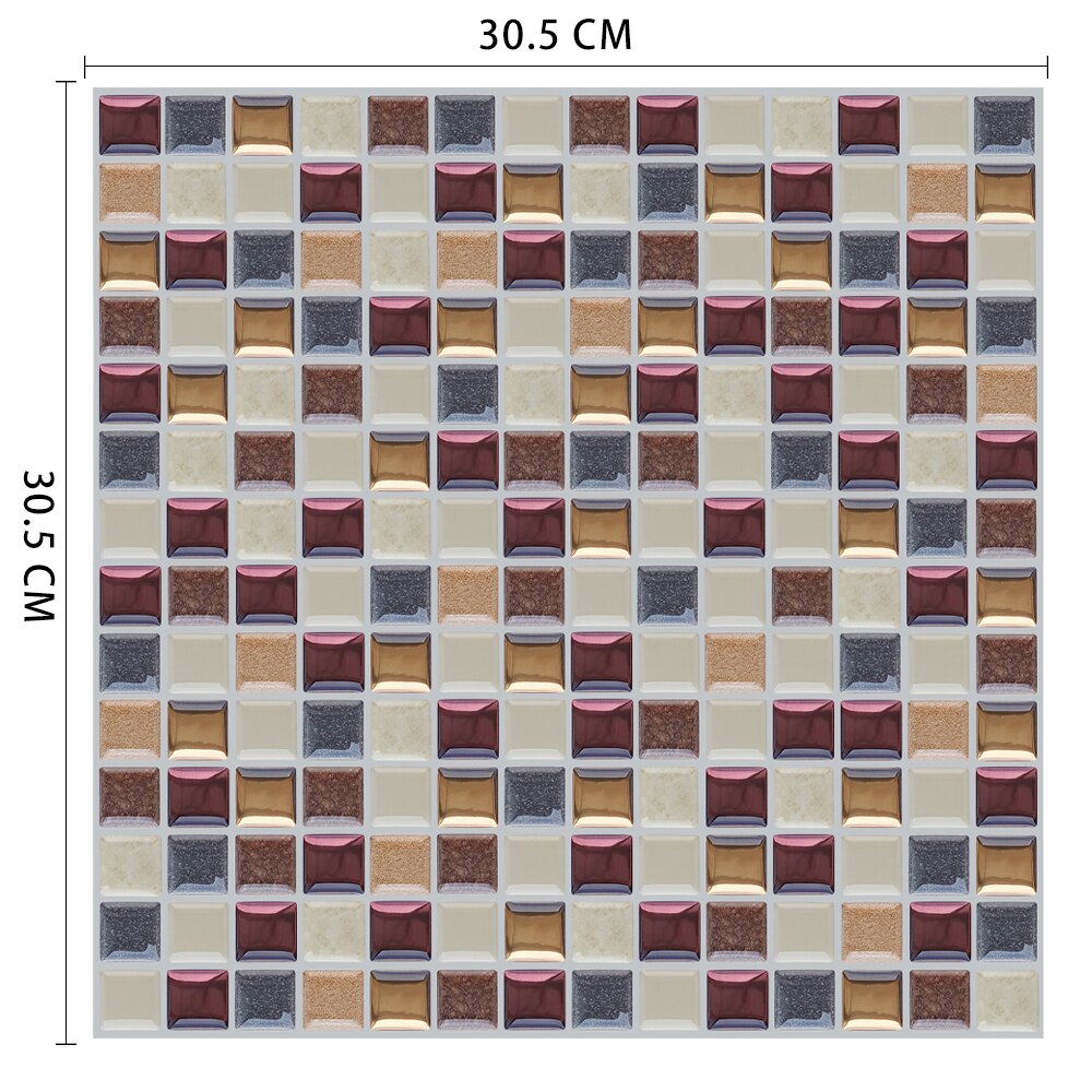 Moroccan Self Adhesive Waterproof Kitchen and Bathroom Vinyl Mosaic Peel And Stick Tile Stickers