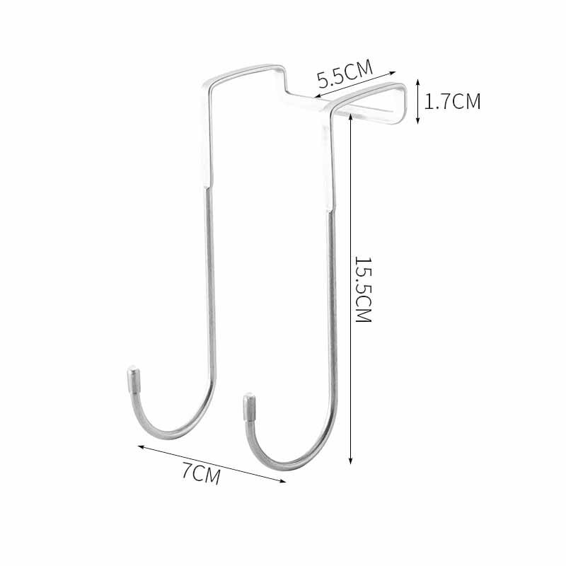 Towel Rack Over Door Towel Bar Hanging Holder Stainless Steel Bathroom Kitchen Cabinet Towel Rag Rack Shelf Hanger