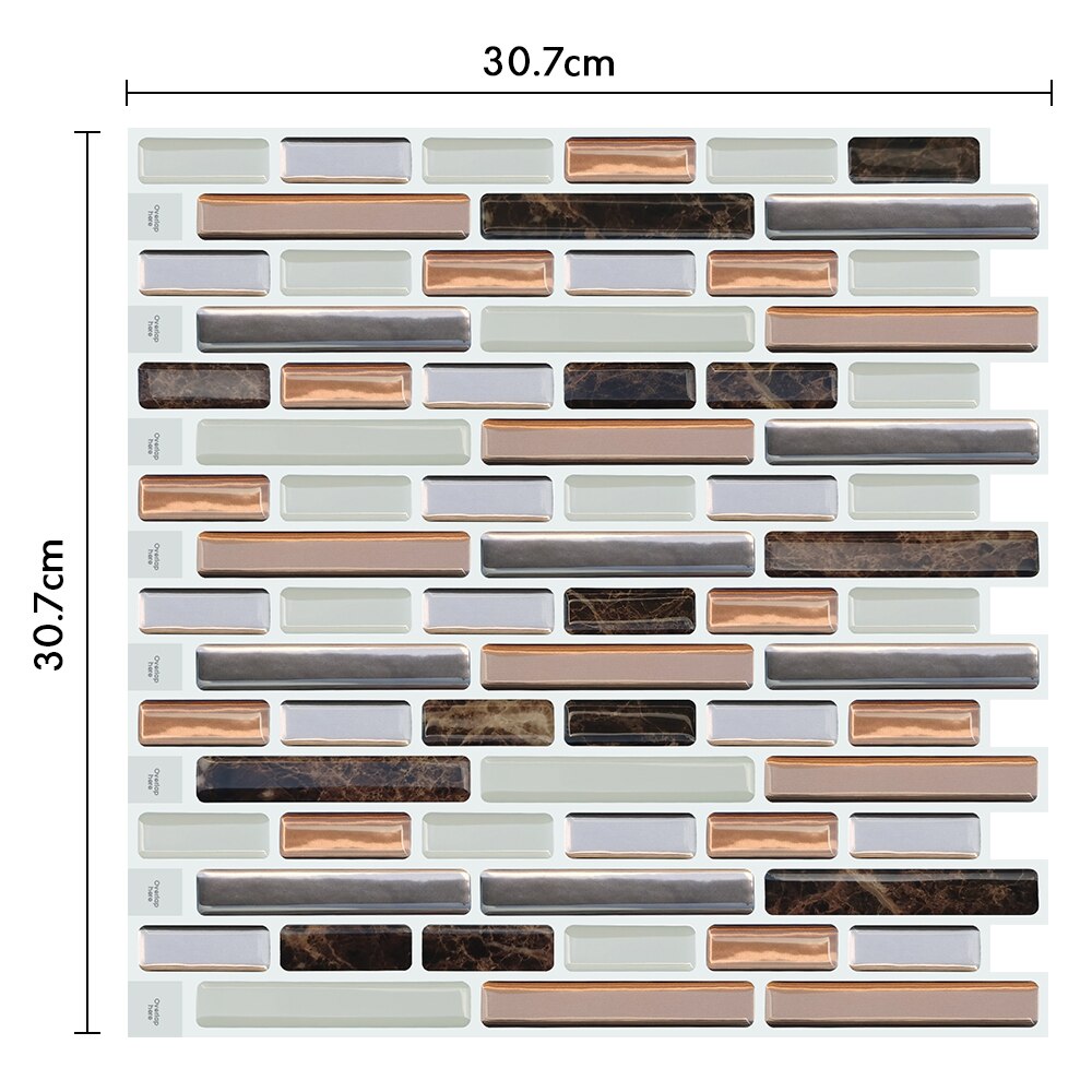 Moroccan Self Adhesive Waterproof Kitchen and Bathroom Vinyl Mosaic Peel And Stick Tile Stickers