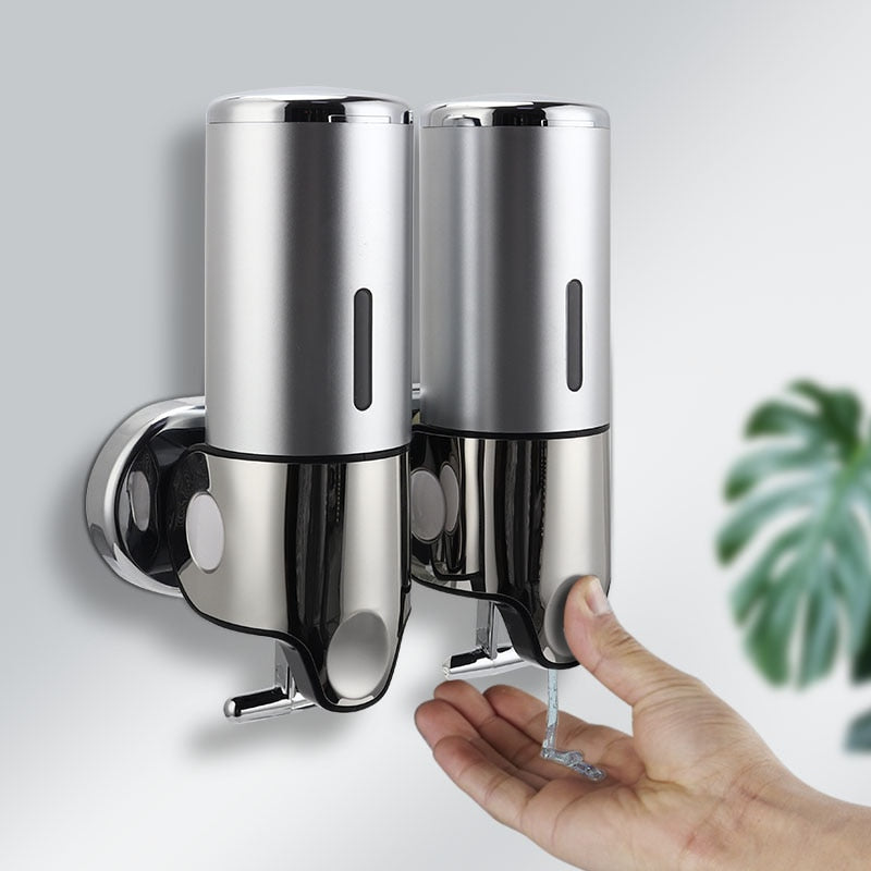 Liquid Soap Dispenser Wall Mounted  Shampoo Container Pump