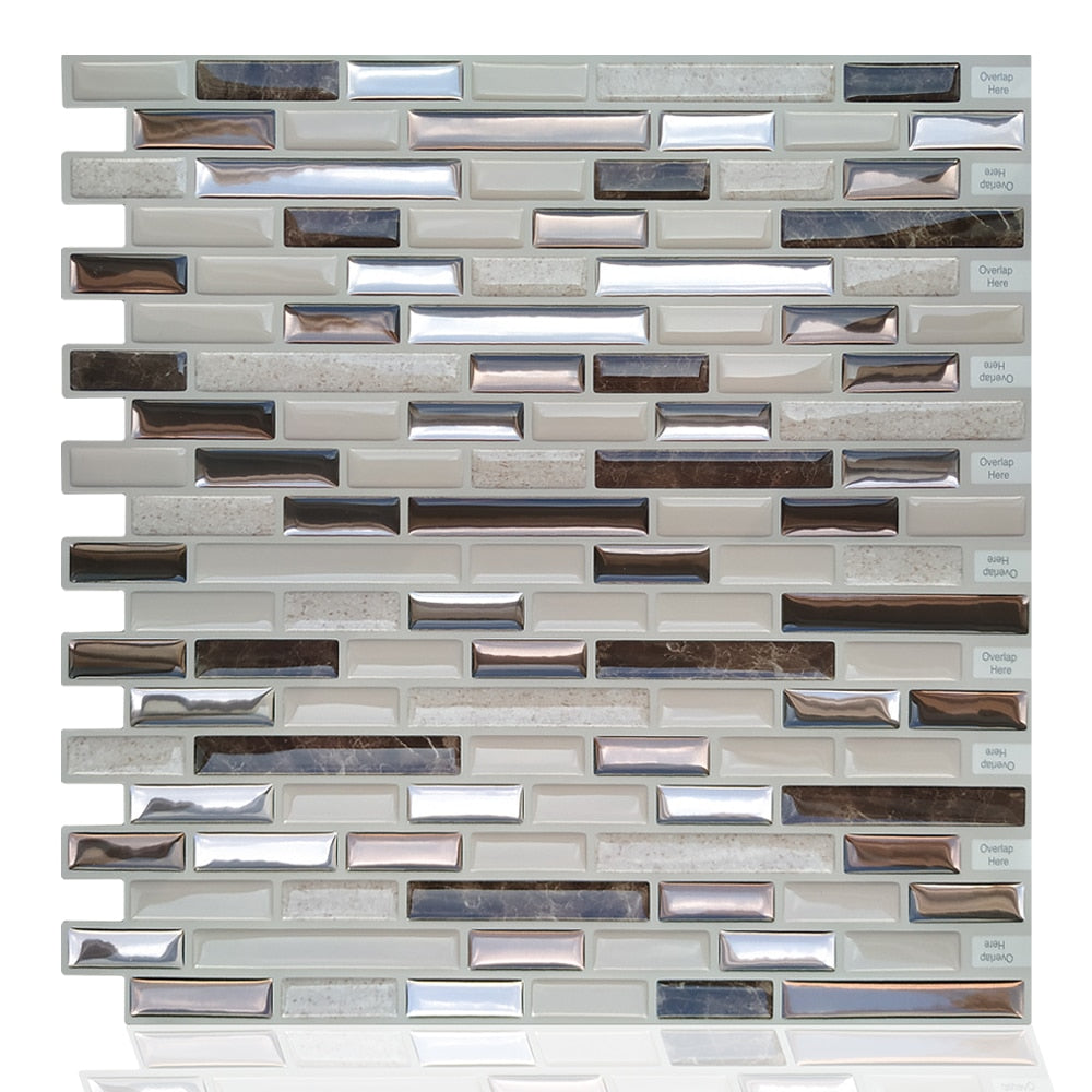 Moroccan Self Adhesive Waterproof Kitchen and Bathroom Vinyl Mosaic Peel And Stick Tile Stickers