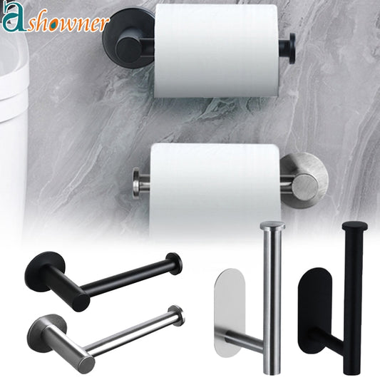 Toilet Paper Holder Wall Mounted Towel Holder for Kitchen Stainless Steel Cabinet Paper Roll Storage Hanger Bathroom Accessories