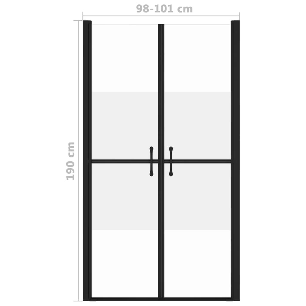 Shower Door Half Frosted ESG (38.6"-39.8")x74.8"