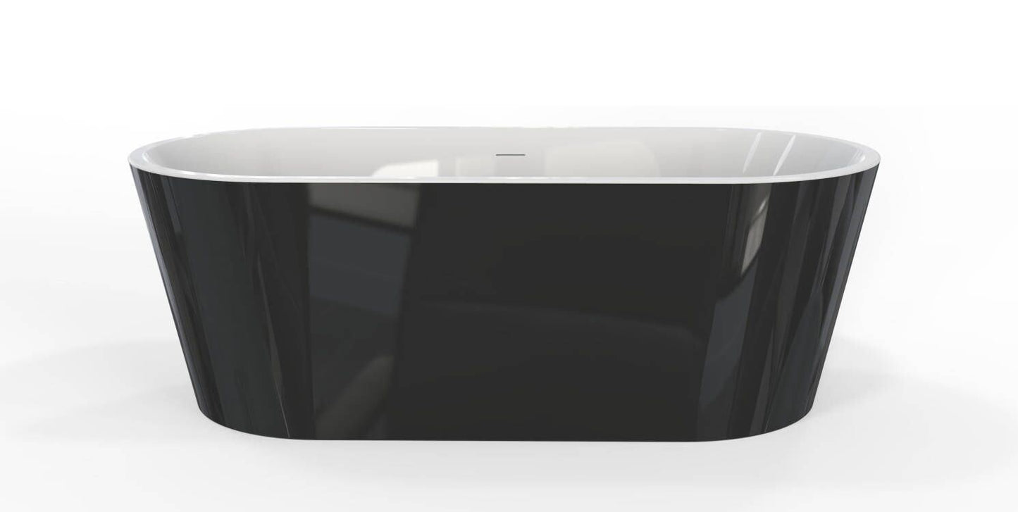 Acrylic Freestanding Soaking Bathtub-60''-black