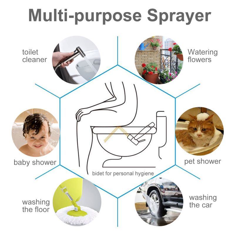 Bathroom Fittings Handheld  Sprayer Bidet Sprayer for Toilet