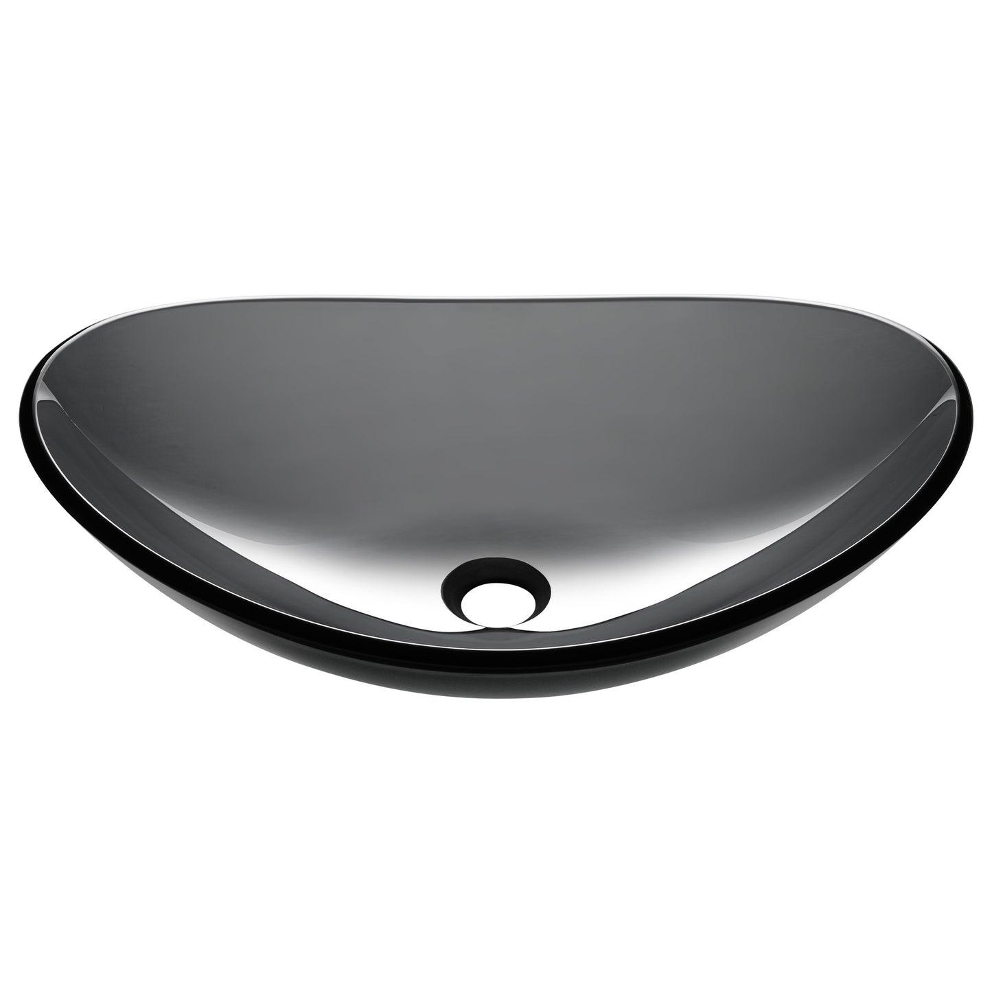 Dark Gray bowl Glass Sink