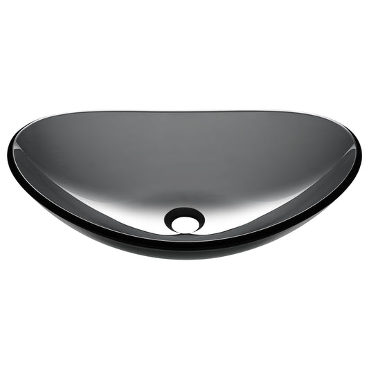 Dark Gray bowl Glass Sink