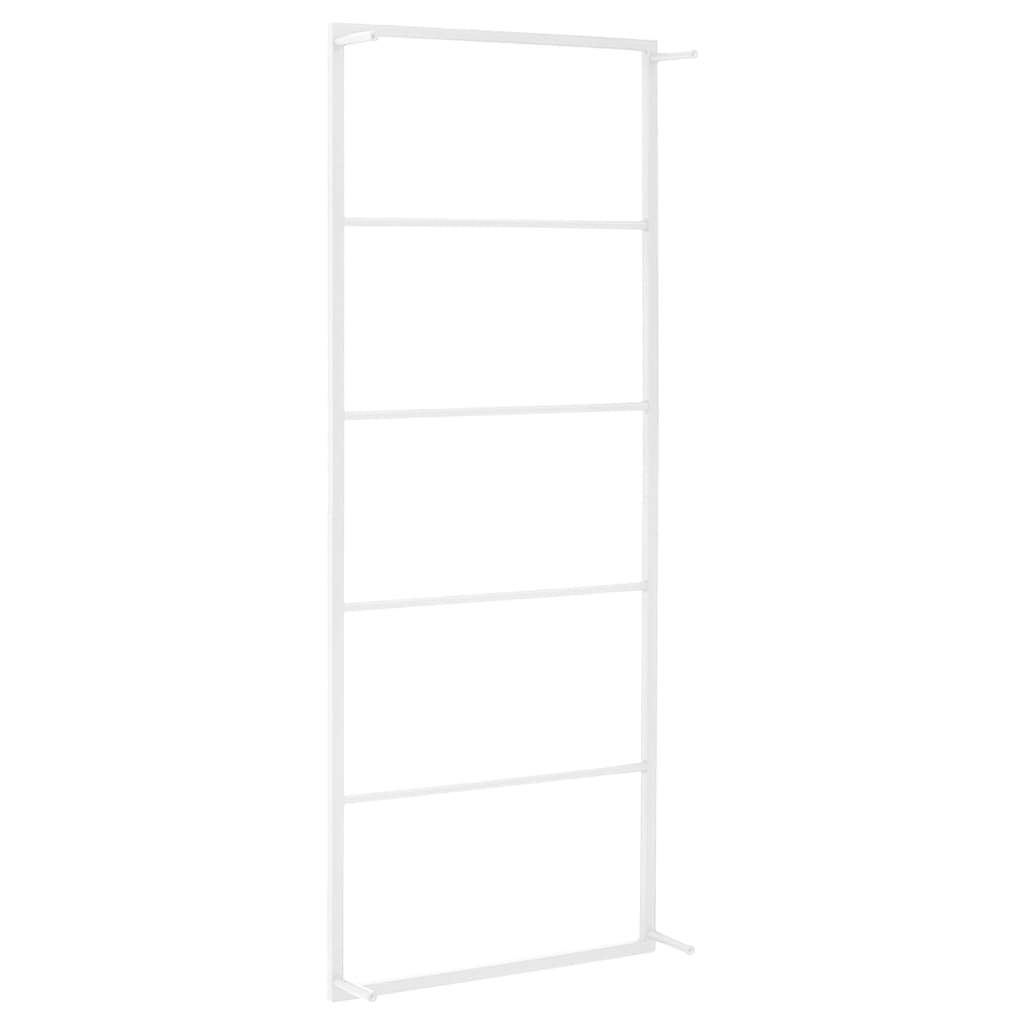 Towel Rack White 17.7"x3.9"x45.3" Steel