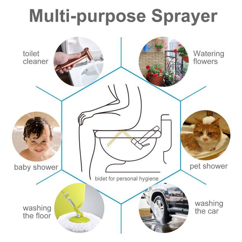 Bathroom Fittings Handheld  Sprayer Bidet Sprayer for Toilet
