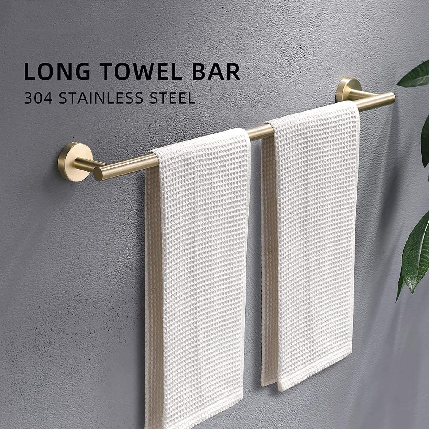 8 Pieces Bathroom Hardware Accessories Set Towel Bar Set,Wall Mounted,Premium Stainless Steel