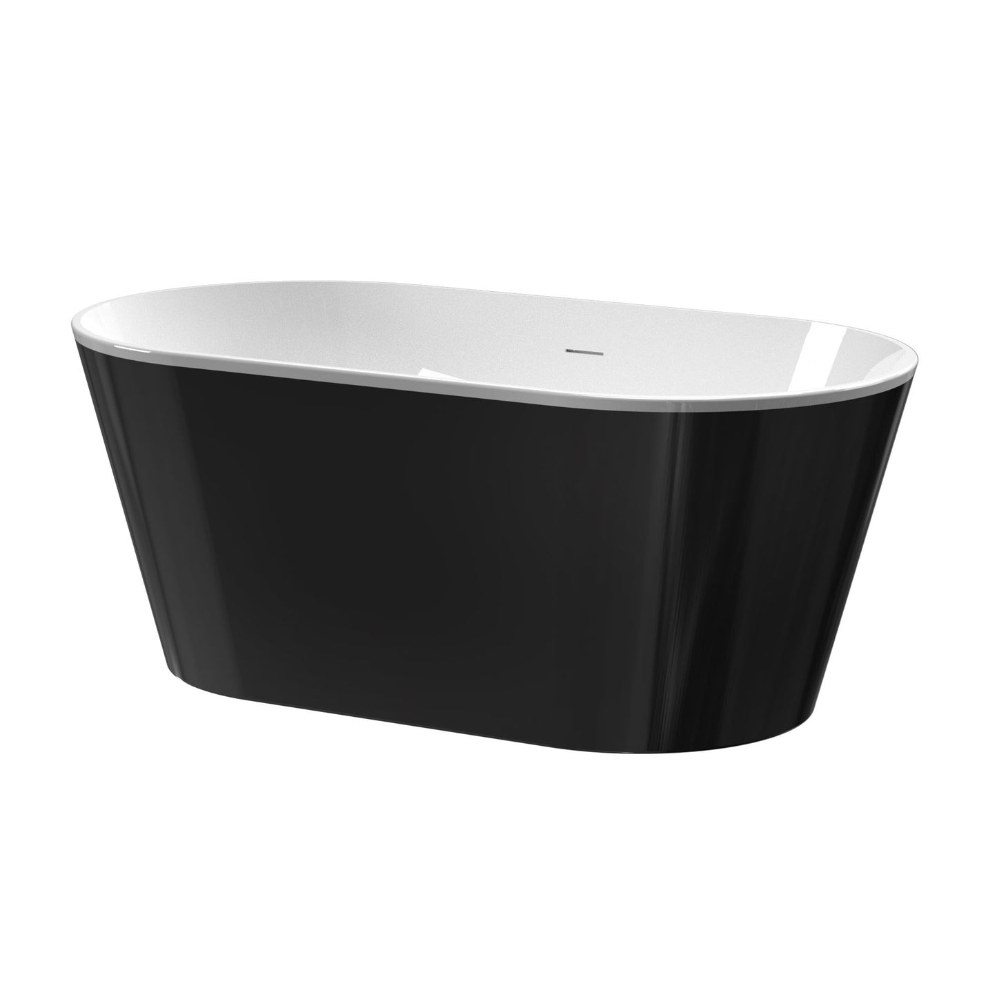 Acrylic Freestanding Soaking Bathtub-60''-black