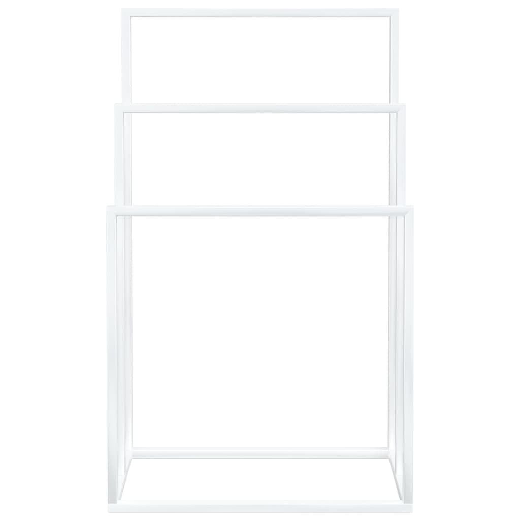 Freestanding Towel Rack White 18.9"x9.4"x31.1" Iron