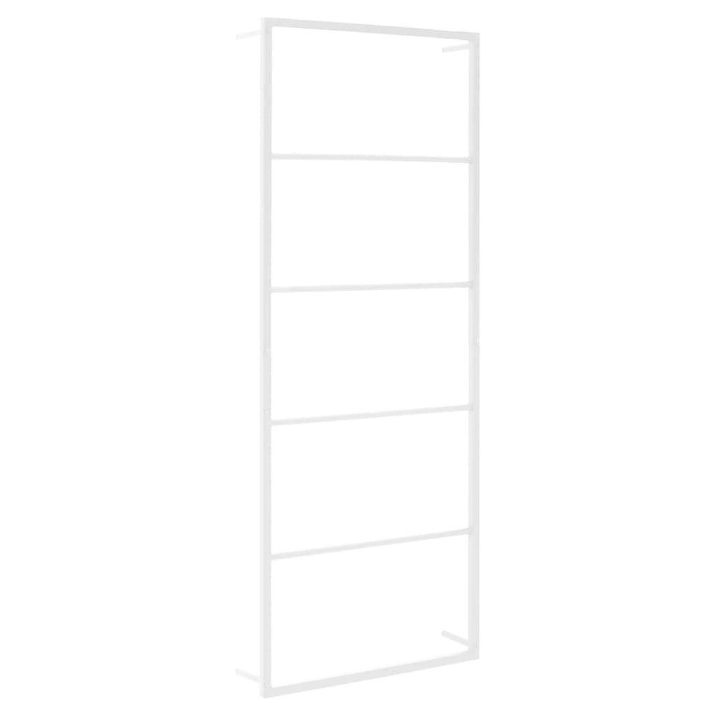 Towel Rack White 17.7"x3.9"x45.3" Steel