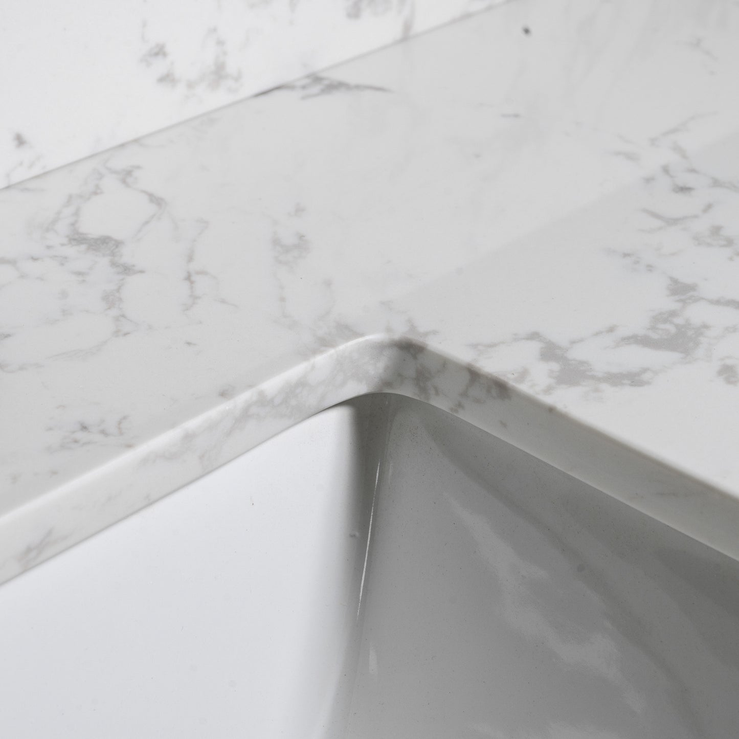 Montary bathroom vanity top stone carrara white new style tops with rectangle undermount ceramic sink and back splash
