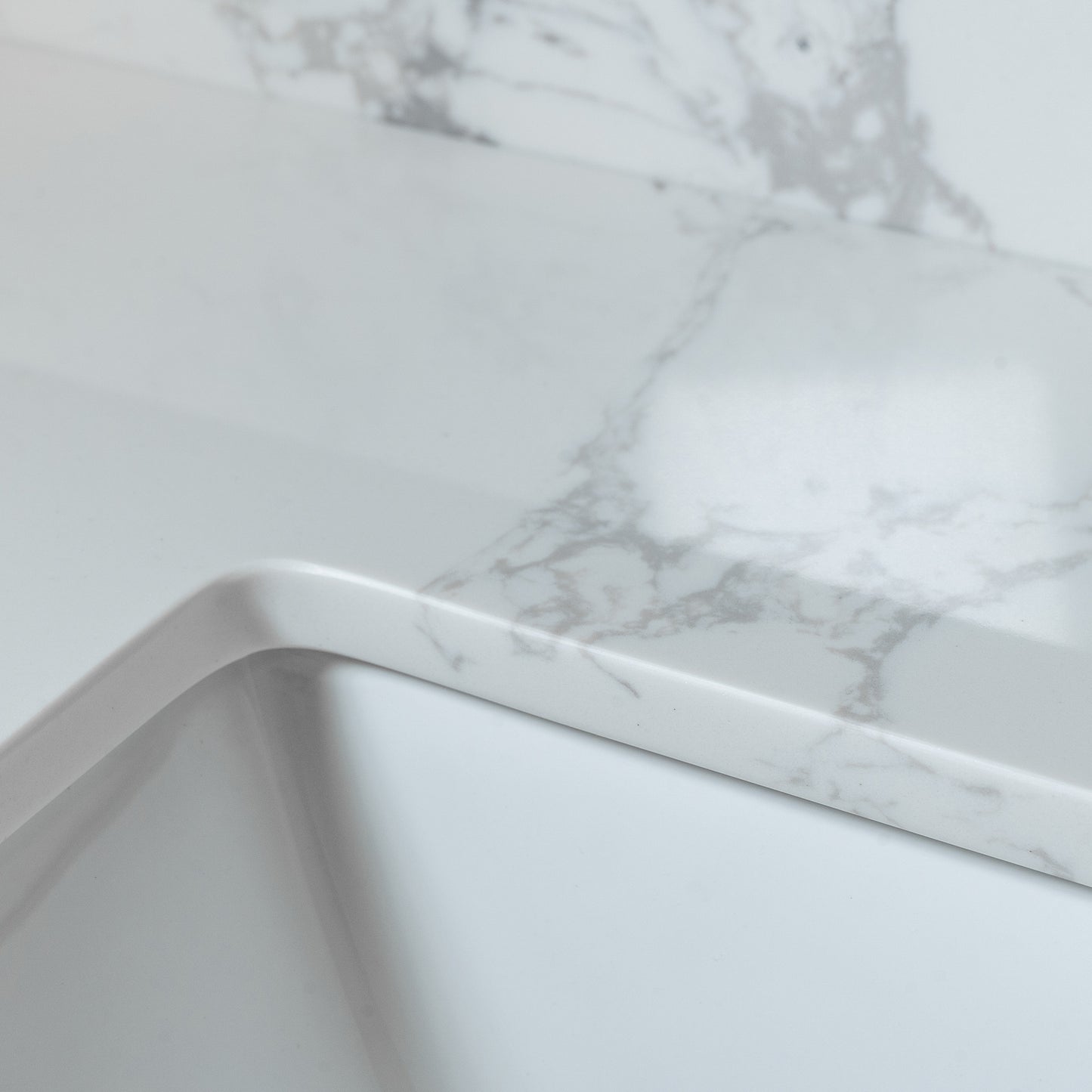 Montary bathroom vanity top stone carrara white new style tops with rectangle undermount ceramic sink and back splash