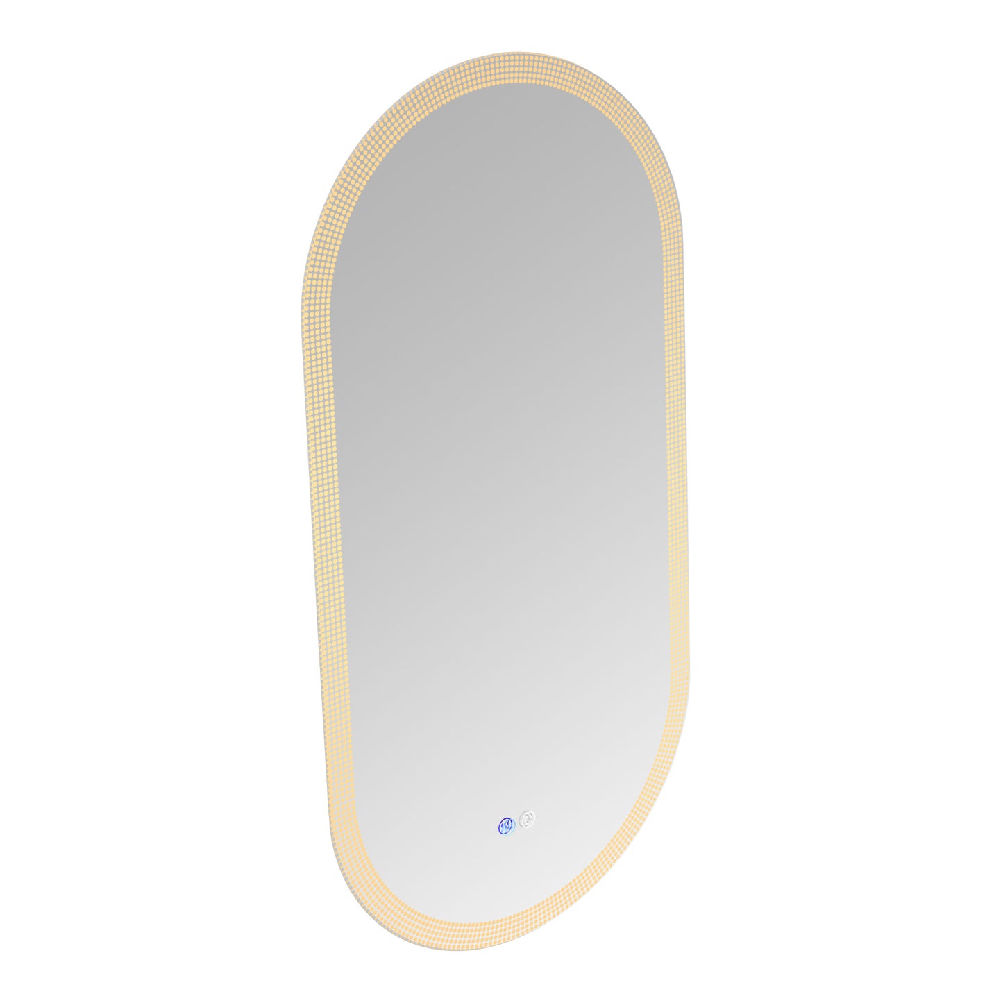 18 x 35 Inch Switch-Held Memory LED Mirror, Wall-Mounted Vanity Mirrors, Bathroom Anti-Fog Mirror, Dimmable Bathroom Mirror