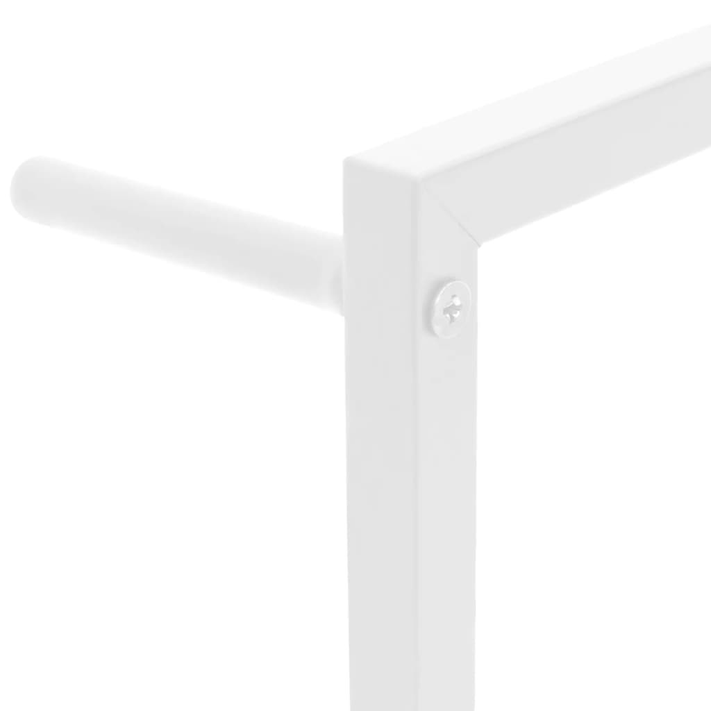 Towel Rack White 17.7"x3.9"x45.3" Steel