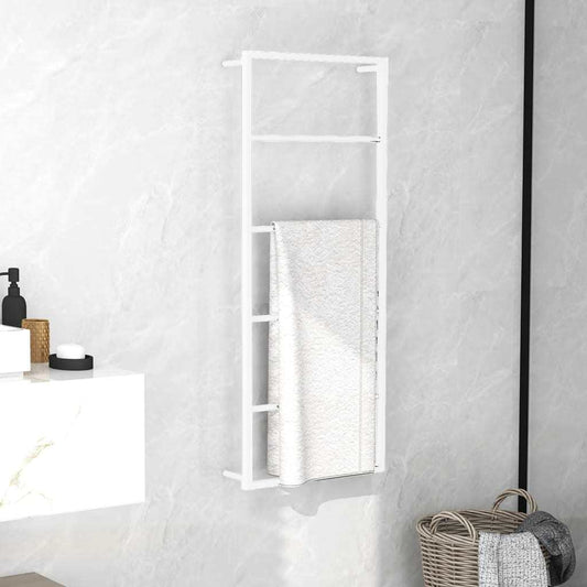 Towel Rack White 17.7"x3.9"x45.3" Steel