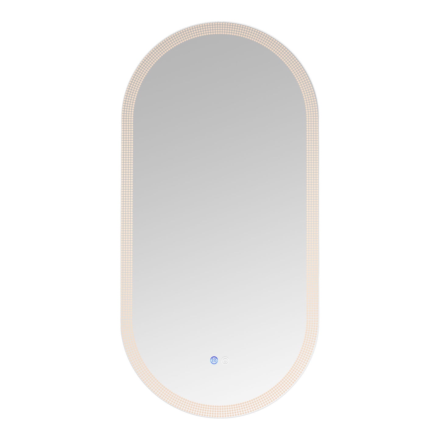 18 x 35 Inch Switch-Held Memory LED Mirror, Wall-Mounted Vanity Mirrors, Bathroom Anti-Fog Mirror, Dimmable Bathroom Mirror