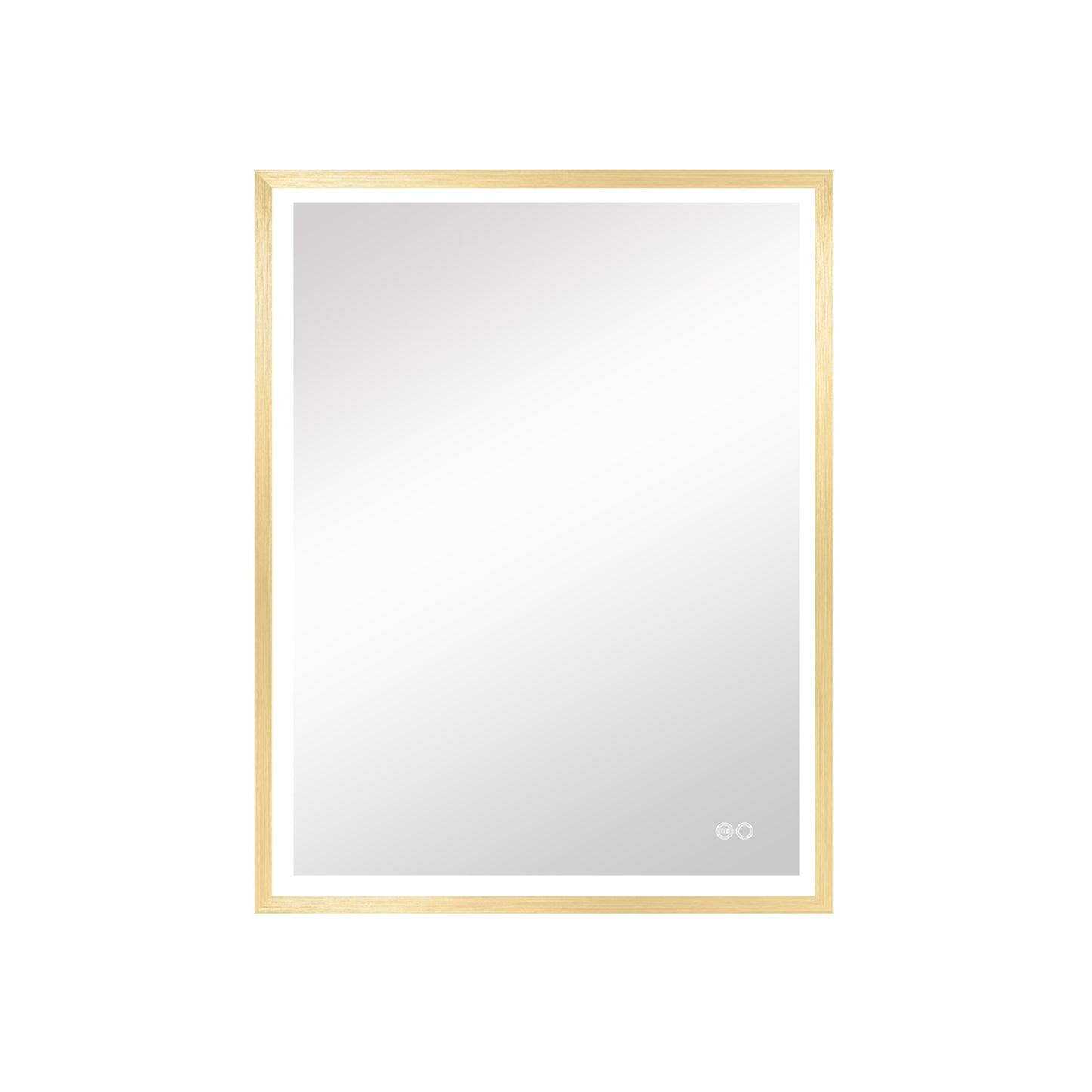 4 Size LED Bathroom Mirror;  Backlit and Front Lighted Mirror for Bathroom;  Wall Mounted Bathroom Vanity Framed Mirror Includes Dimmer;  ; Defogger;  Vertical / Horizontal