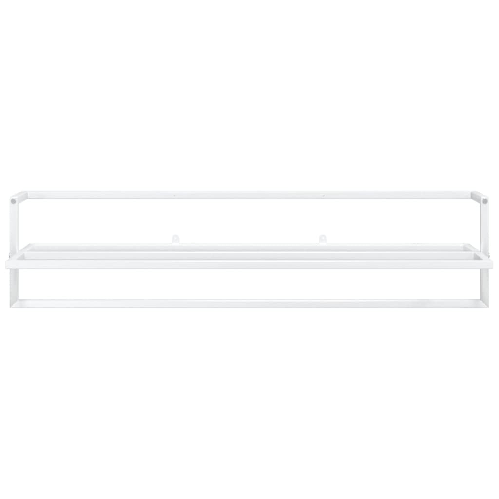 Towel Rack White 37.4"x9.8"x8.7" Iron