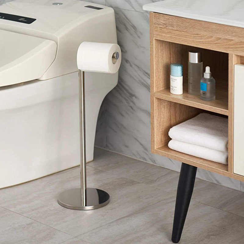 Paper Towel Holders for Floor Stainless Steel Toilet Paper Towel Rolls Storage Stands